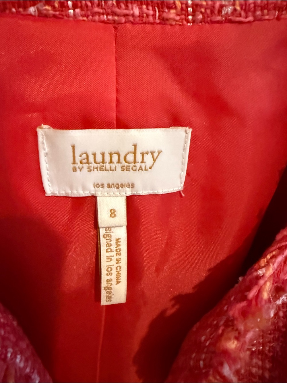 Laundry by Shelli Segal cropped tweed blazer - Picture 3 of 6
